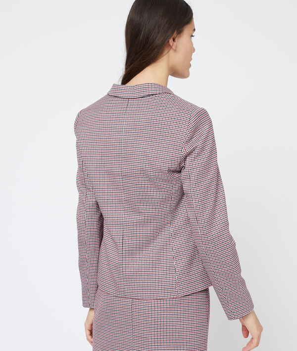 Veste de tailleur à motifs pied de poule Veste de tailleur à motifs pied de poule