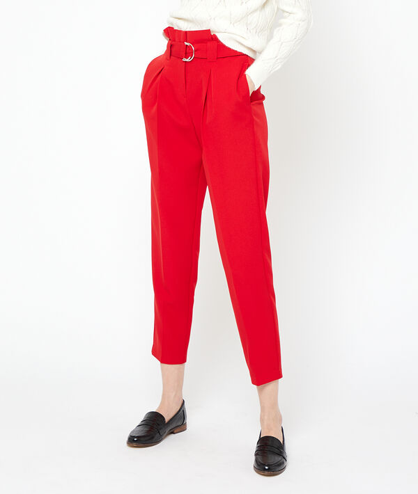 Pantalon carotte ceinturé Pantalon carotte ceinturé