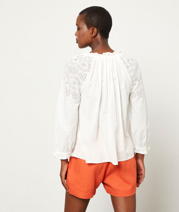 Blouse détails guipure Blouse détails guipure