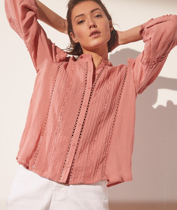 Chemise avec détails en dentelle Chemise avec détails en dentelle