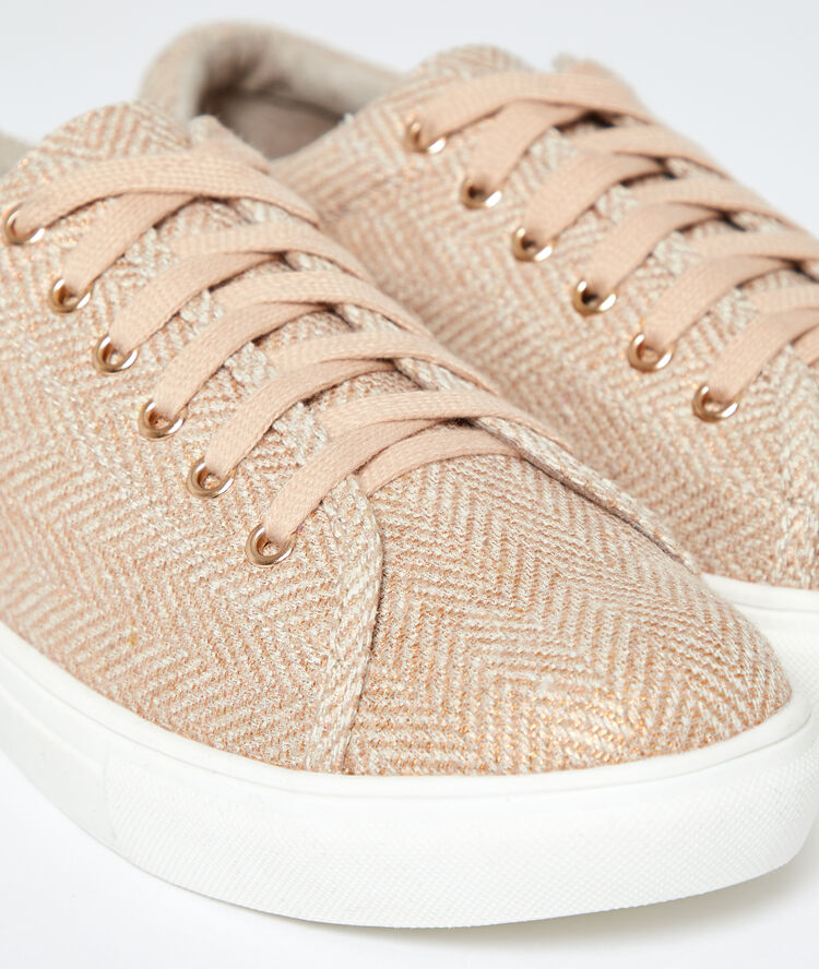 Baskets en lin blush.
