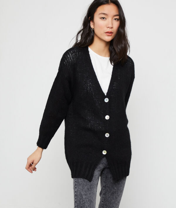 Gilet italien en grosse maille Gilet italien en grosse maille