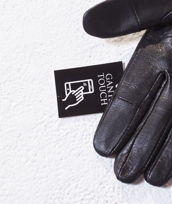 Gants en cuir détails cloutés Gants en cuir détails cloutés