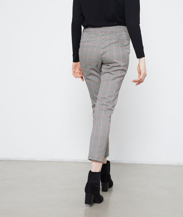 Pantalon cigarette à motifs Prince de Galle Pantalon cigarette à motifs Prince de Galle