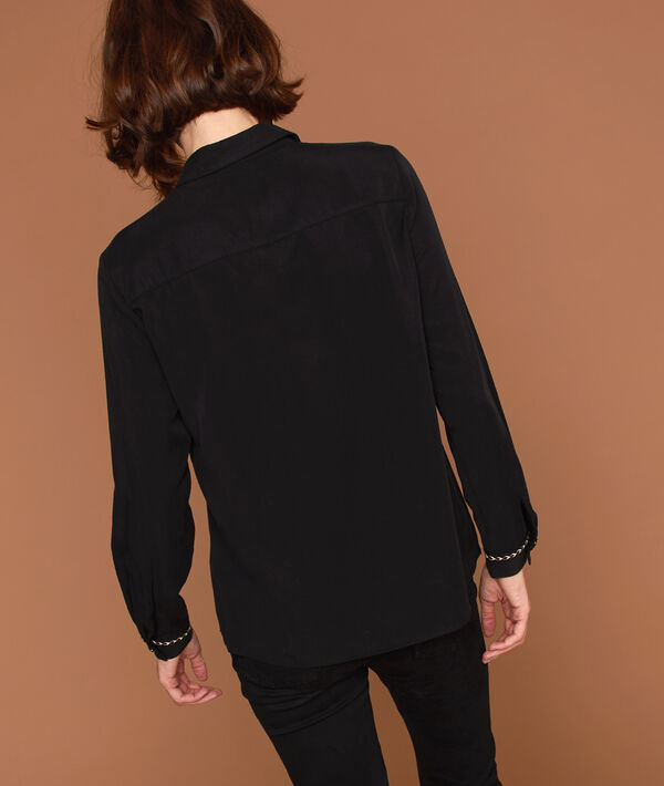 Chemise en Tencel® à poches brodées Chemise en Tencel® à poches brodées