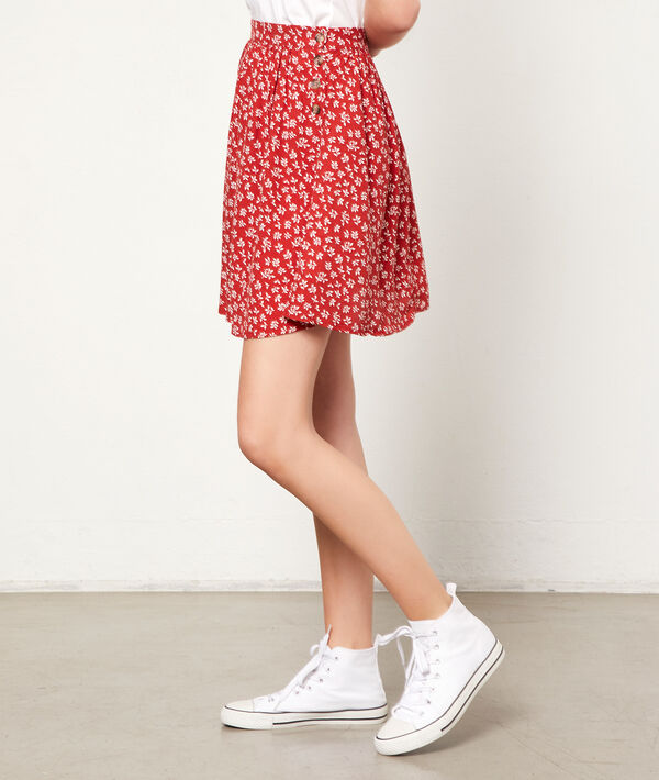 Jupe patineuse imprimé fleuri Jupe patineuse imprimé fleuri
