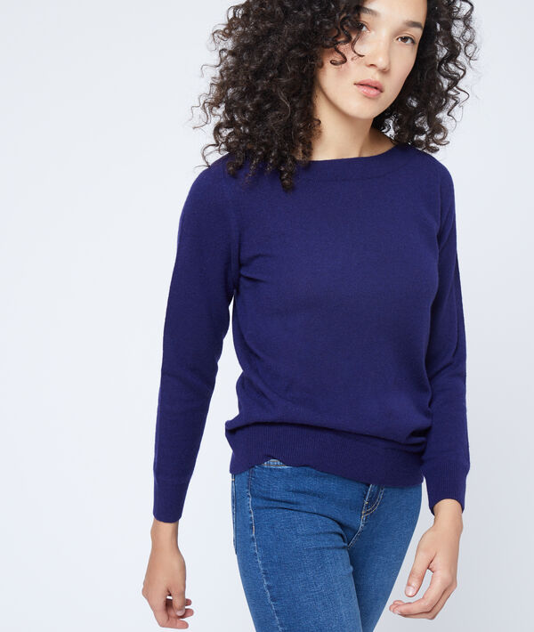 Pull col bateau en cachemire Pull col bateau en cachemire
