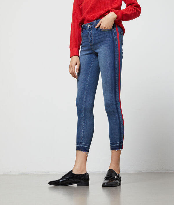 Jean skinny à bandes latérales Jean skinny à bandes latérales