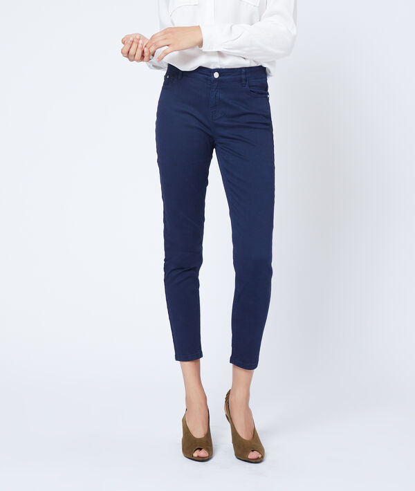 Pantalon court slim en coton Pantalon court slim en coton