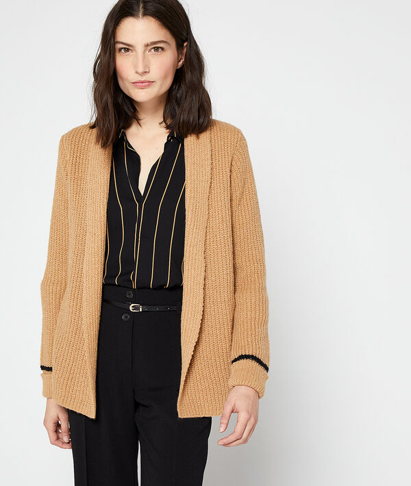 Gilet métallisé en grosse maille Gilet métallisé en grosse maille