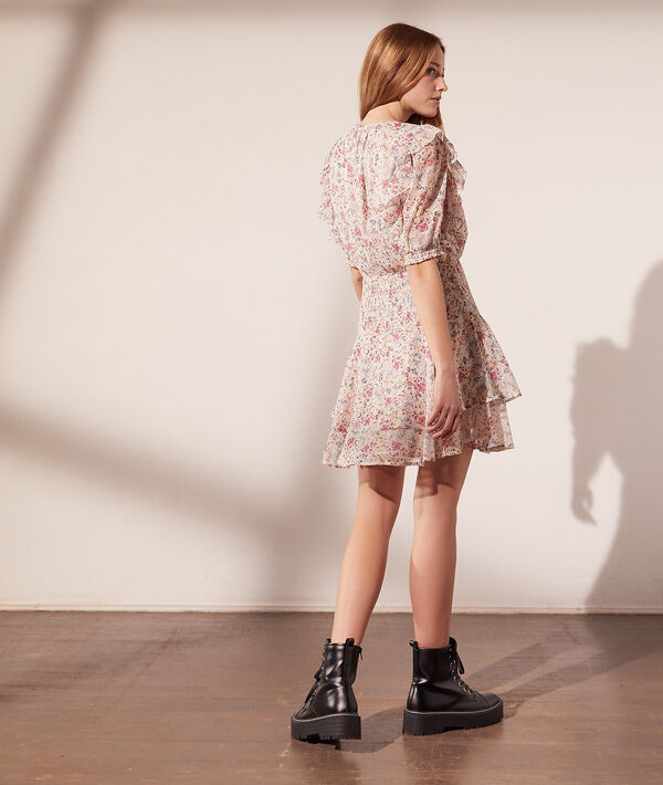 Robe smockée imprimé fleuri Robe smockée imprimé fleuri