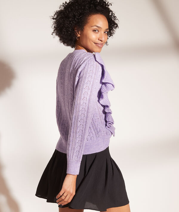 Pull en maille à volants Pull en maille à volants
