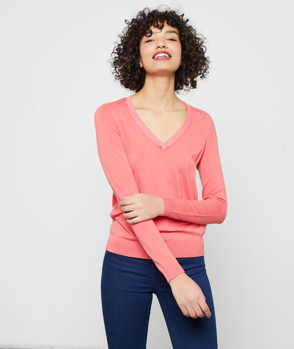 Pull col v en maille fine Pull col v en maille fine