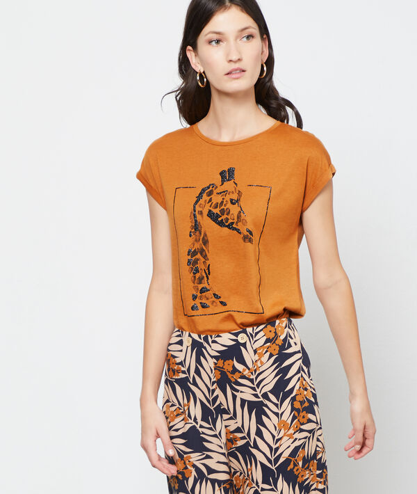 T-shirt sérigraphie girafe T-shirt sérigraphie girafe