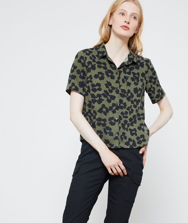 Chemisier imprimé fleuri en tencel® Chemisier imprimé fleuri en tencel®