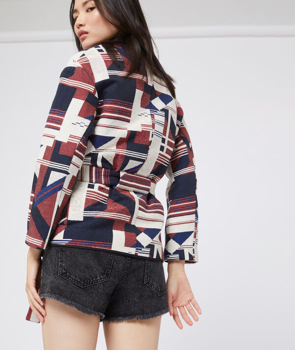 Veste à imprimé jacquard Veste à imprimé jacquard