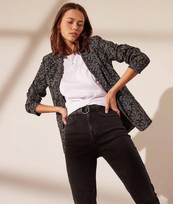 Veste de tailleur imprimé fleuri Veste de tailleur imprimé fleuri