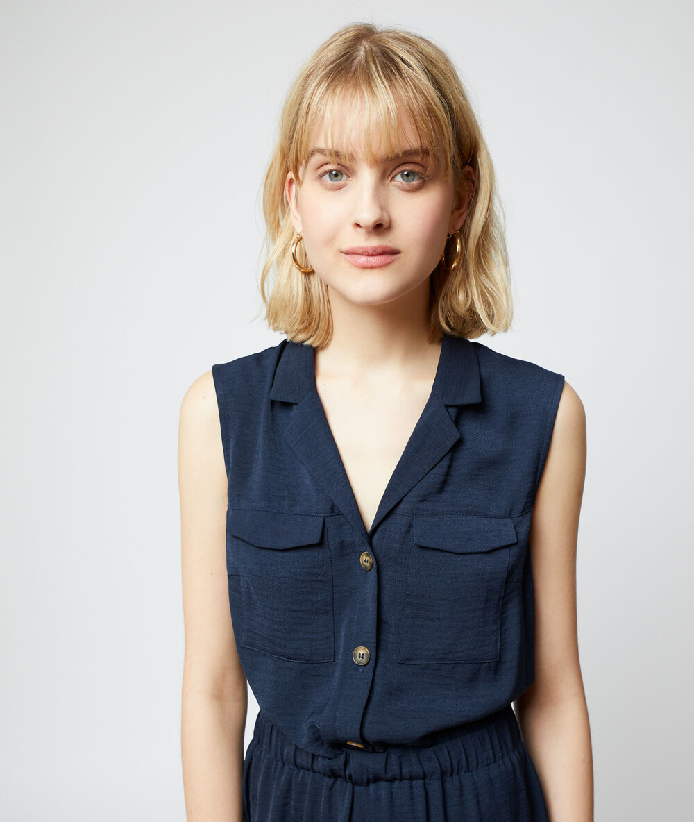 Combinaison tailleur marine.