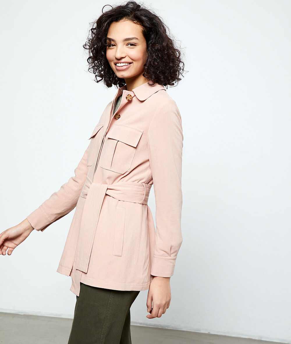 Trench court blush.