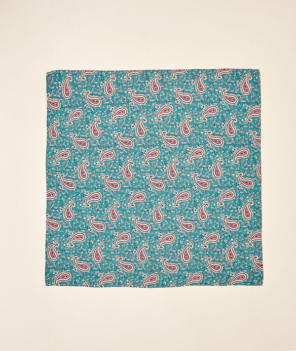 Foulard 68 x 68 cm imprimé cachemire Foulard 68 x 68 cm imprimé cachemire
