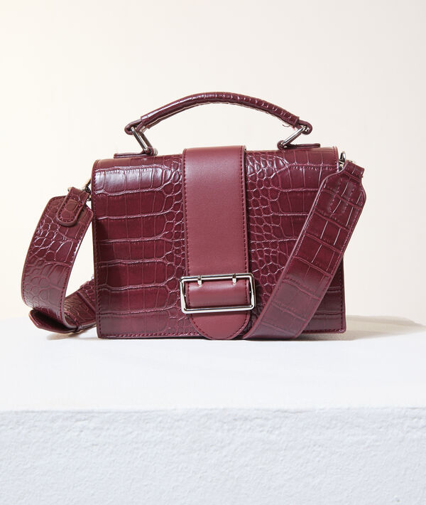 Sac à bandoulière effet croco Sac à bandoulière effet croco
