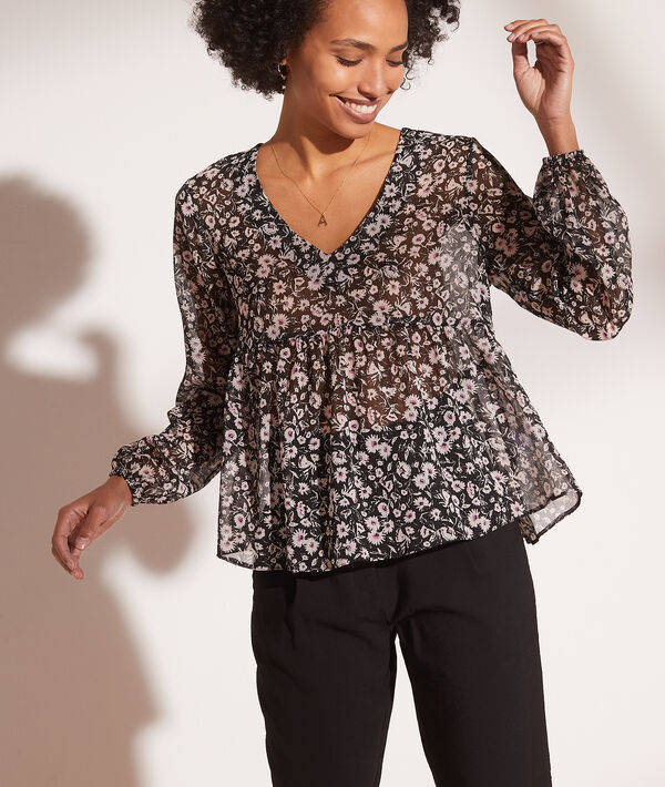 Blouse fluide imprimé fleuri Blouse fluide imprimé fleuri