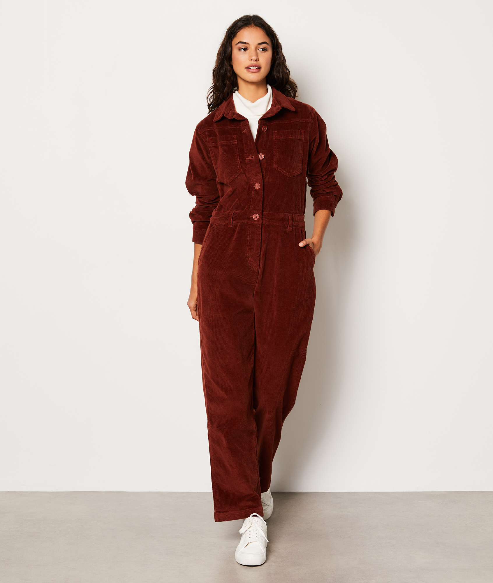 Chemise Velours Bordeaux Femme | Velours côtelé