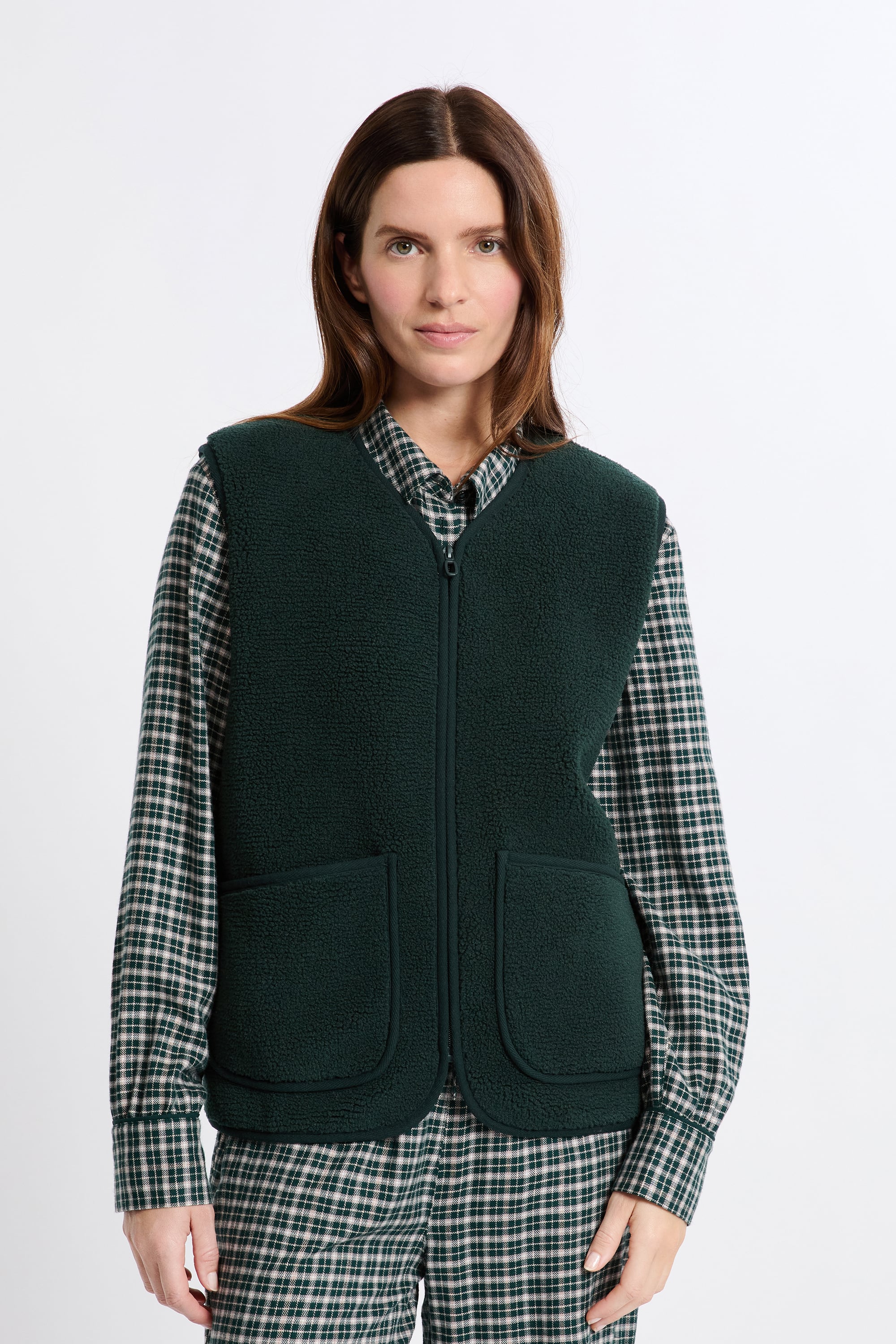 Gilet Veste à Capuche Etam Taille 40 - Reversible, Couleur Gris Beige - Occasion Très Bon état