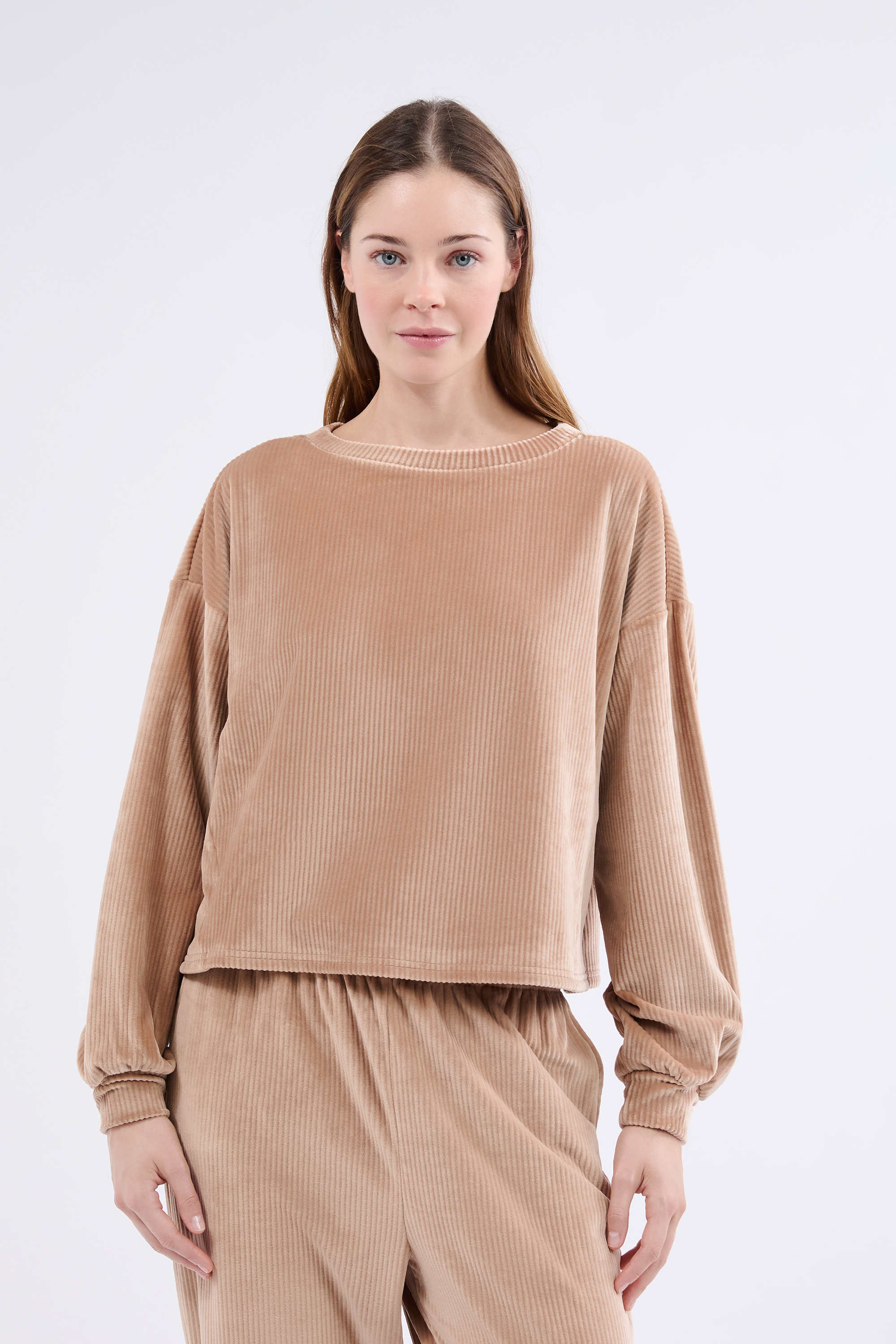 Sweatshirt de pyjama en velours POLYESTER - ETAM