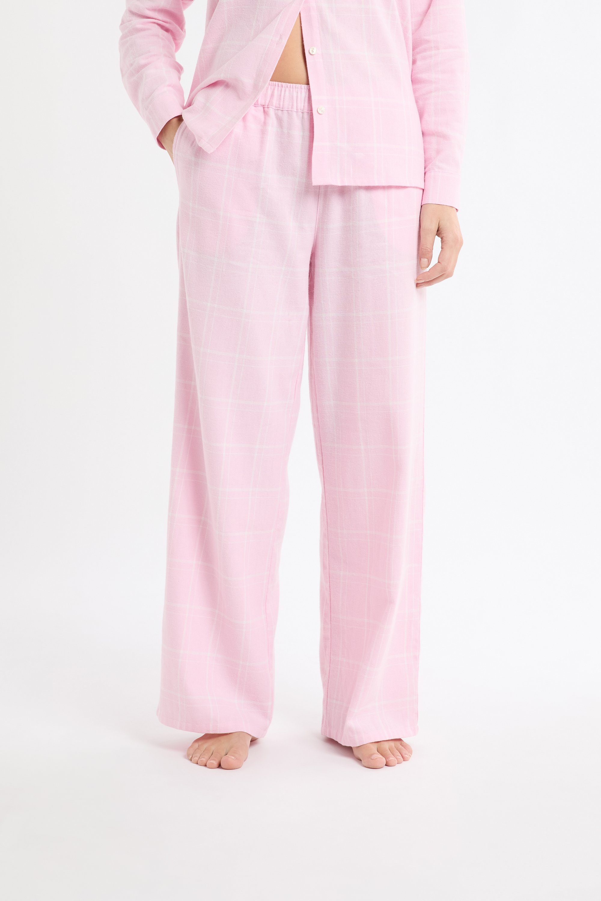 Pantalon de pyjama à carreaux en coton COTON - ETAM