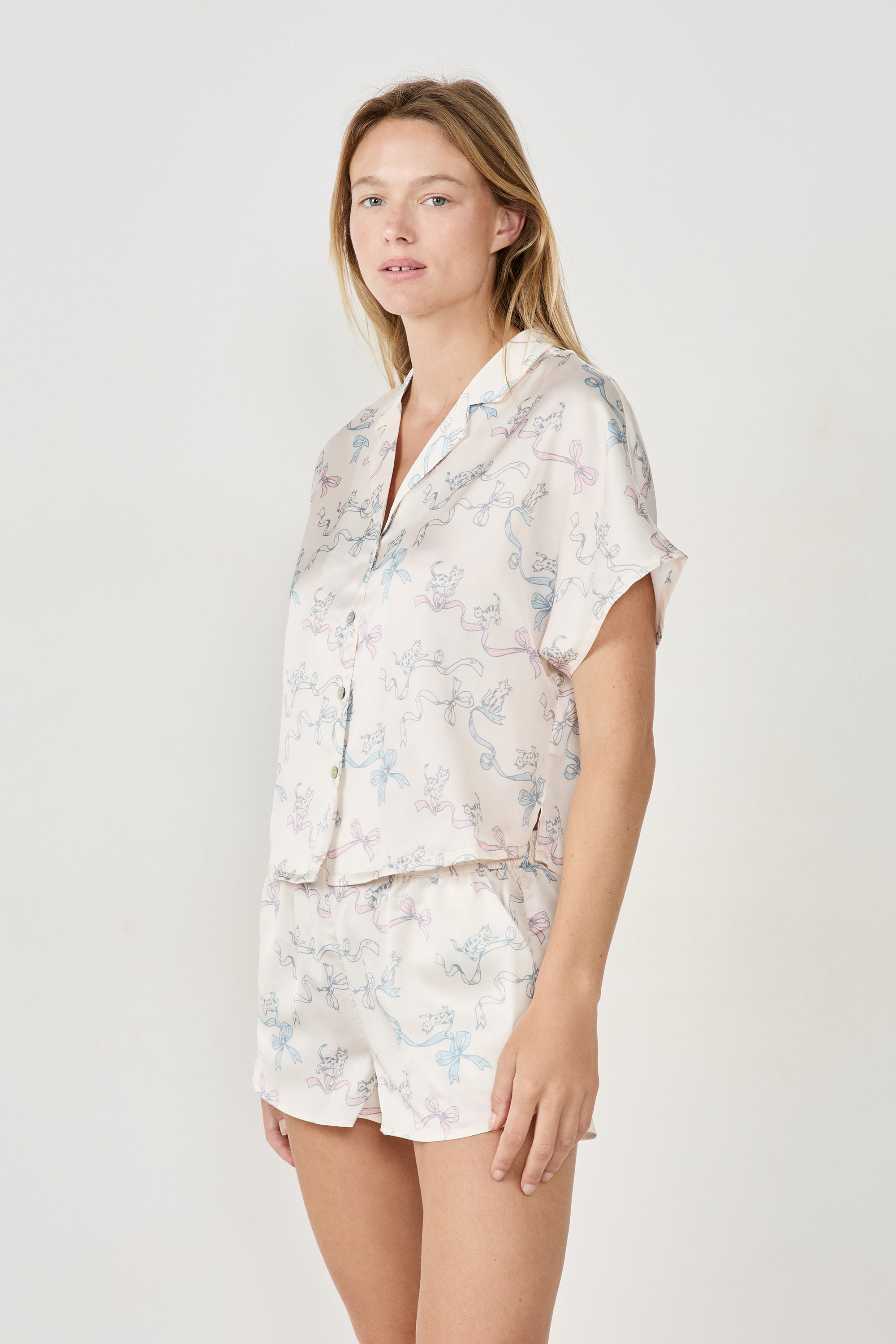 Ensemble de pyjama 2 pièces satiné