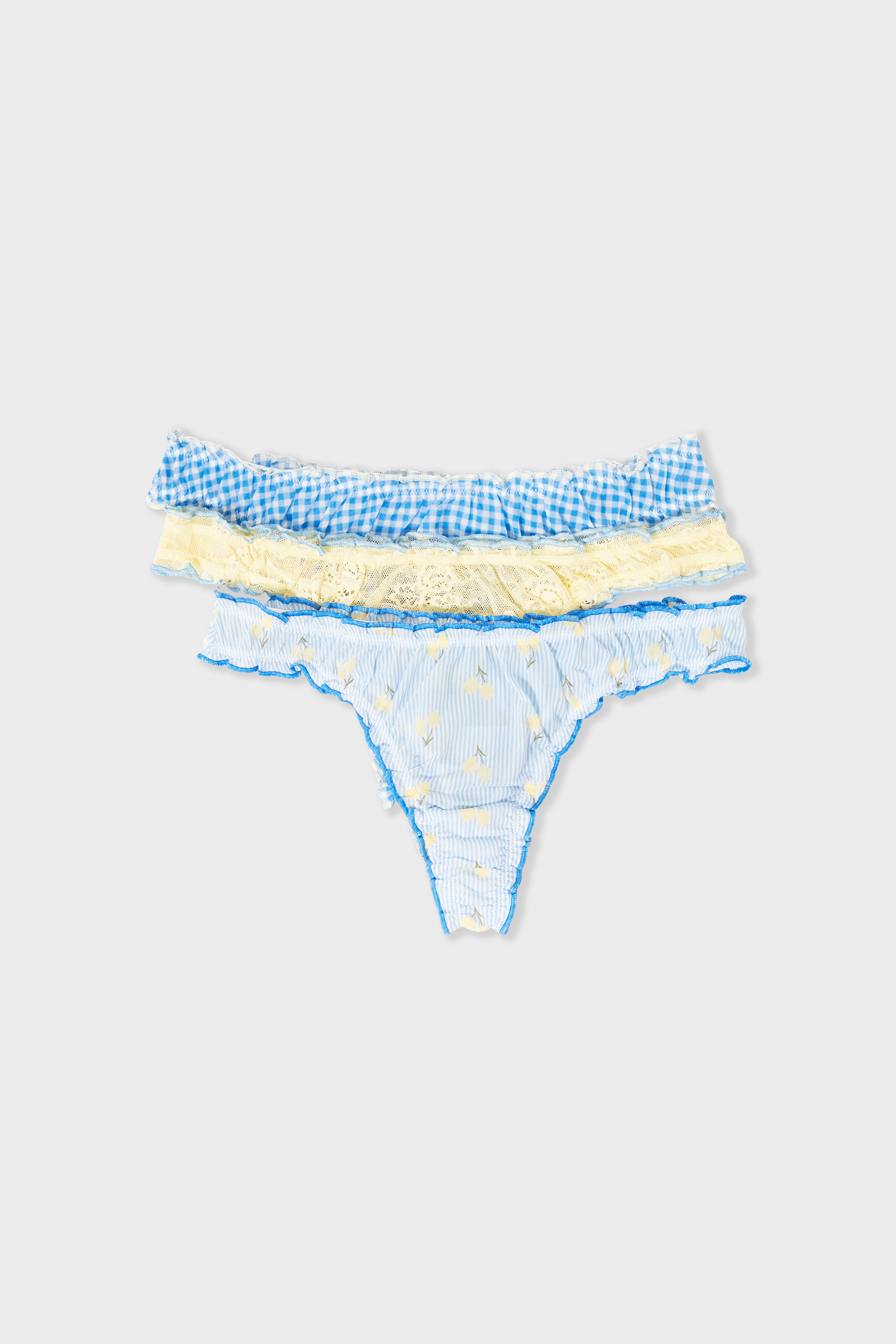 Lot de 3 tangas en coton COTON - ETAM