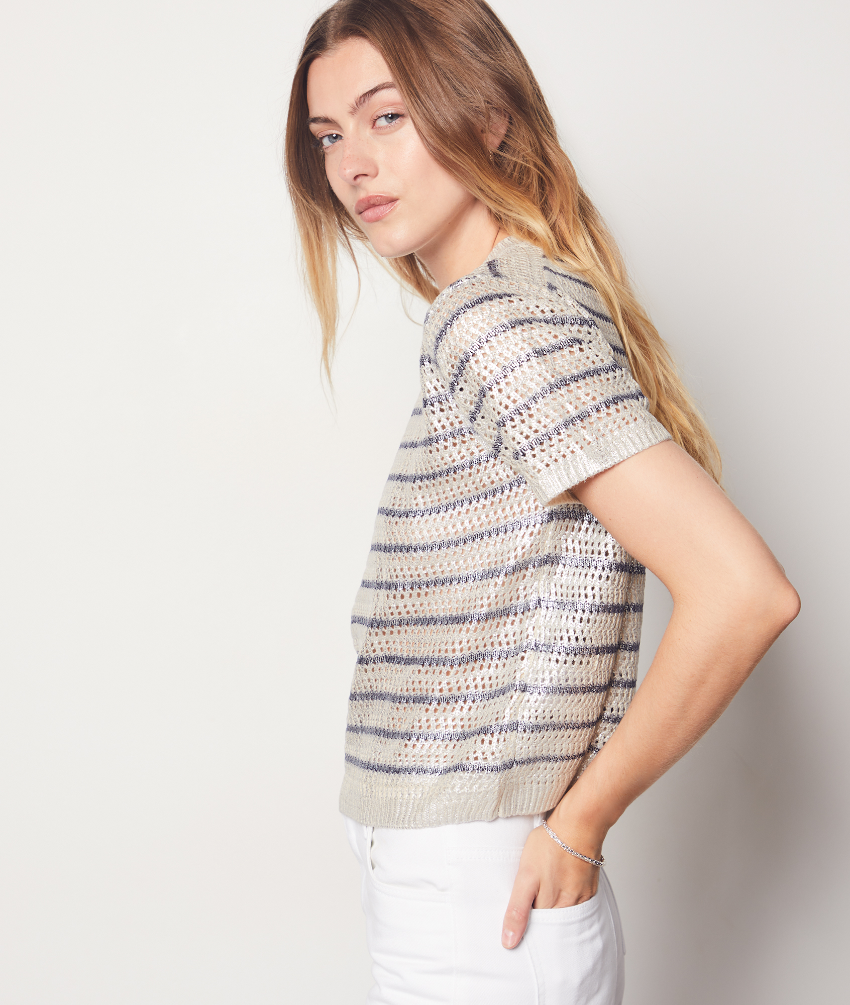 VINTAGE T. 42/44 Gris Longueur genou Robe Droite Sans manches Pois VINTAGE T. 42/44 Gris Longueur genou Robe Droite Sans manches Pois