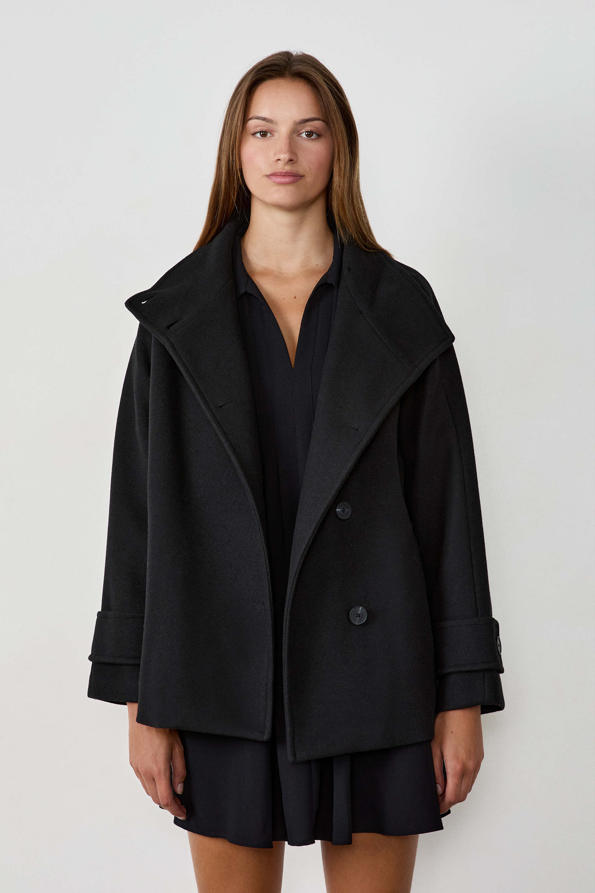 Manteau mi-long avec boutons