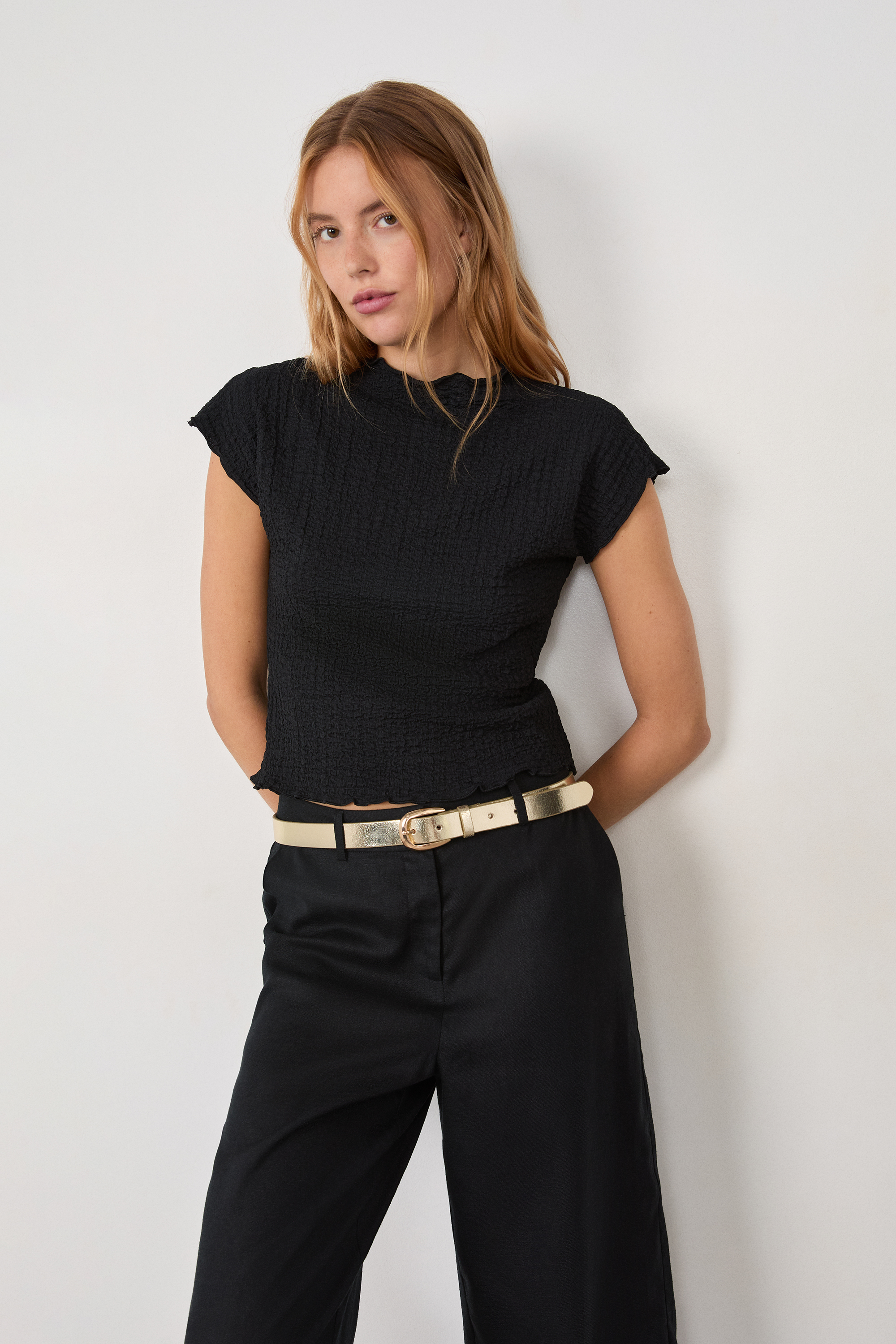 Ceinture en cuir CUIR - ETAM