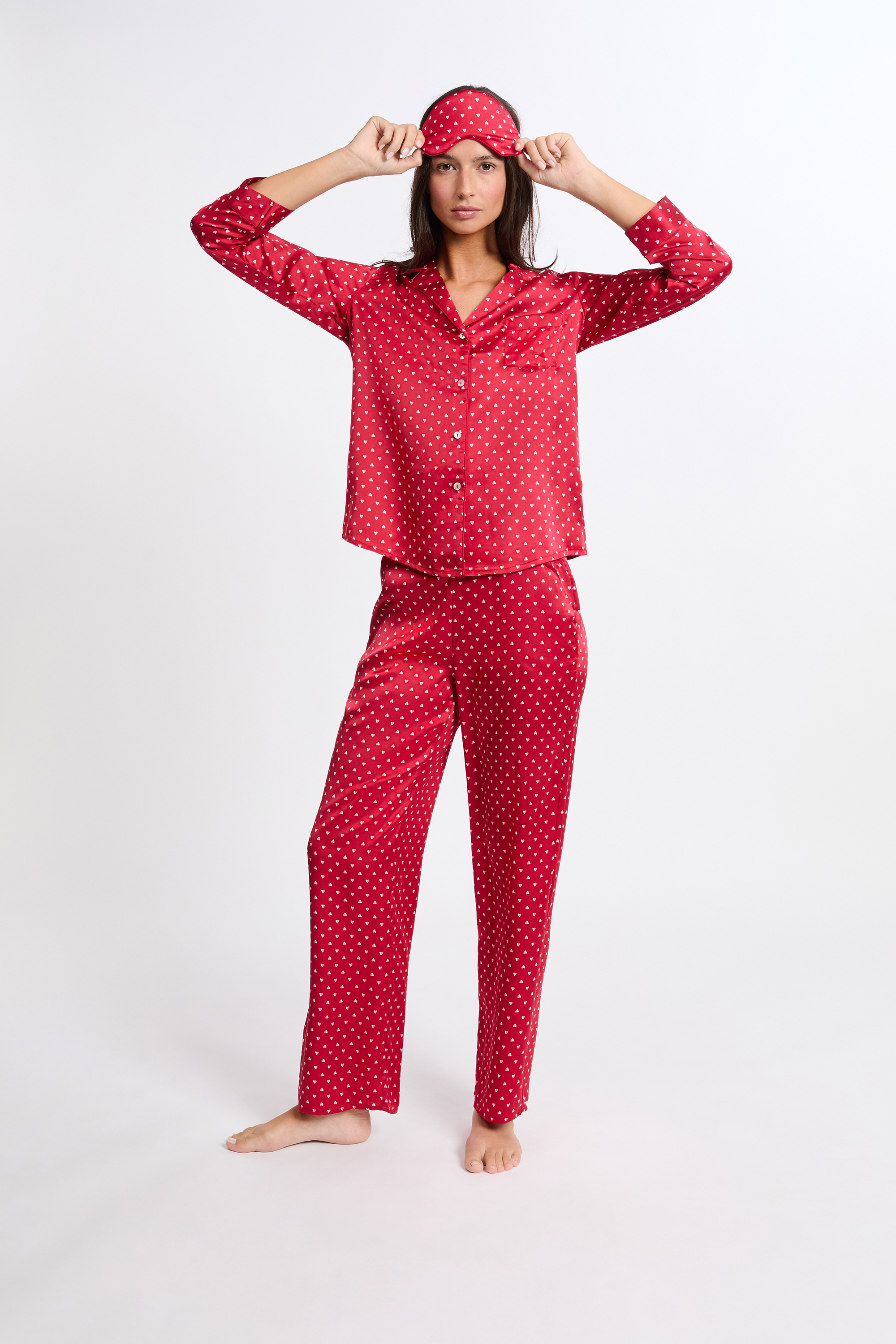 Set pyjama 2 pièces à motifs avec masque POLYESTER - ETAM