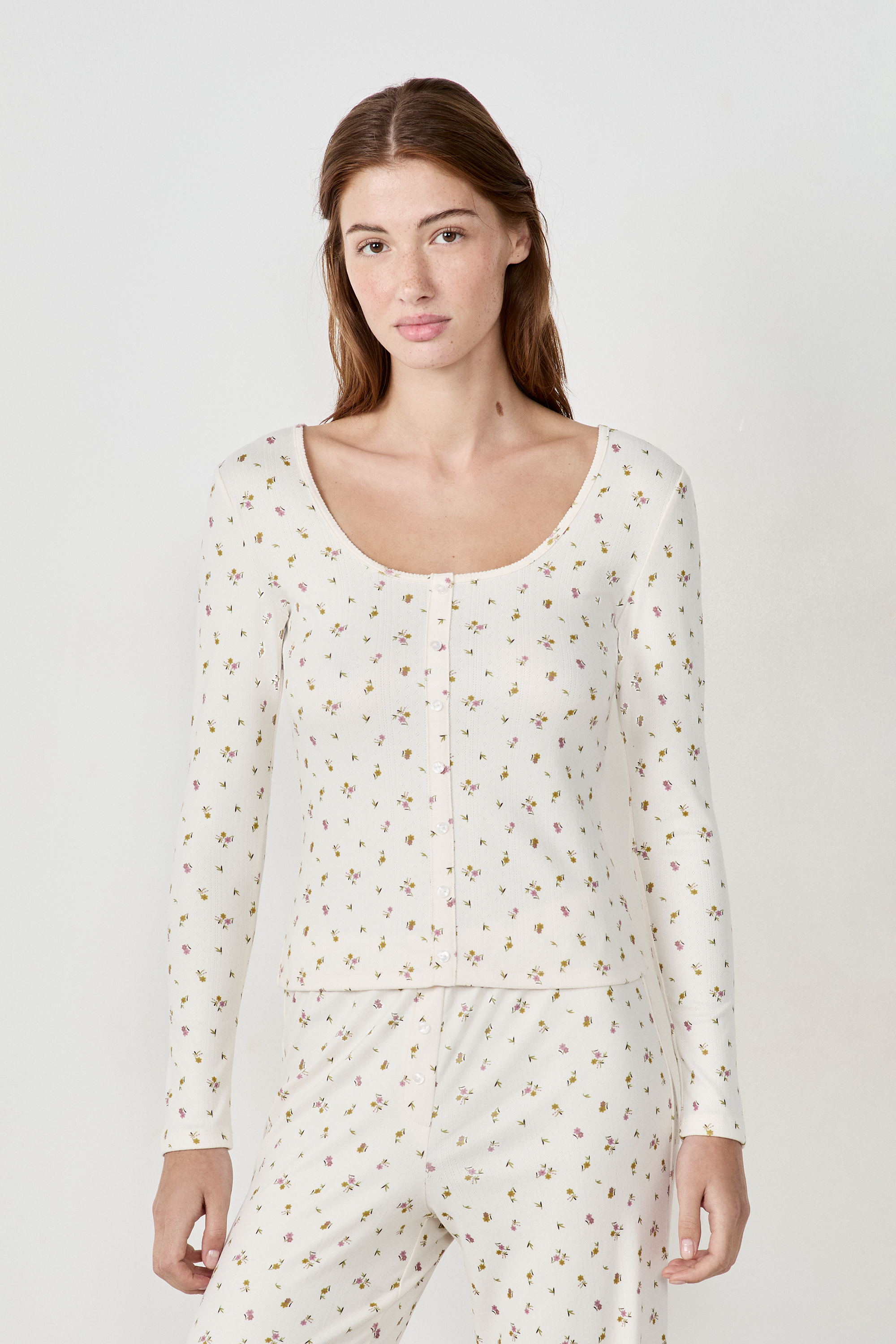 T-shirt de pyjama à fleurs POLYESTER - ETAM