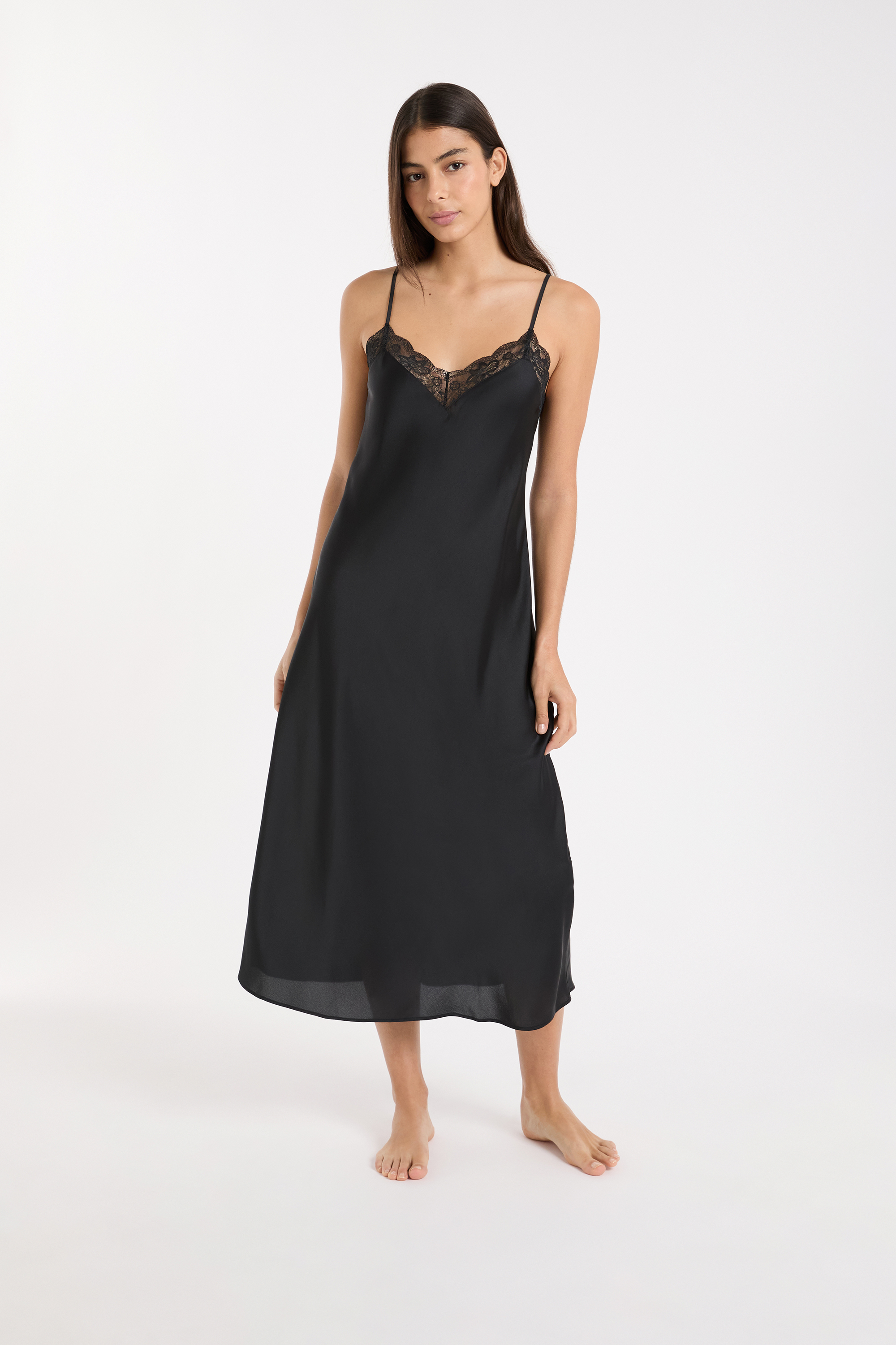 Nuisette Etam Madge Cavalière En Microfibre Et Tulle - Taille M, Noir, Neuf Avec étiquettes