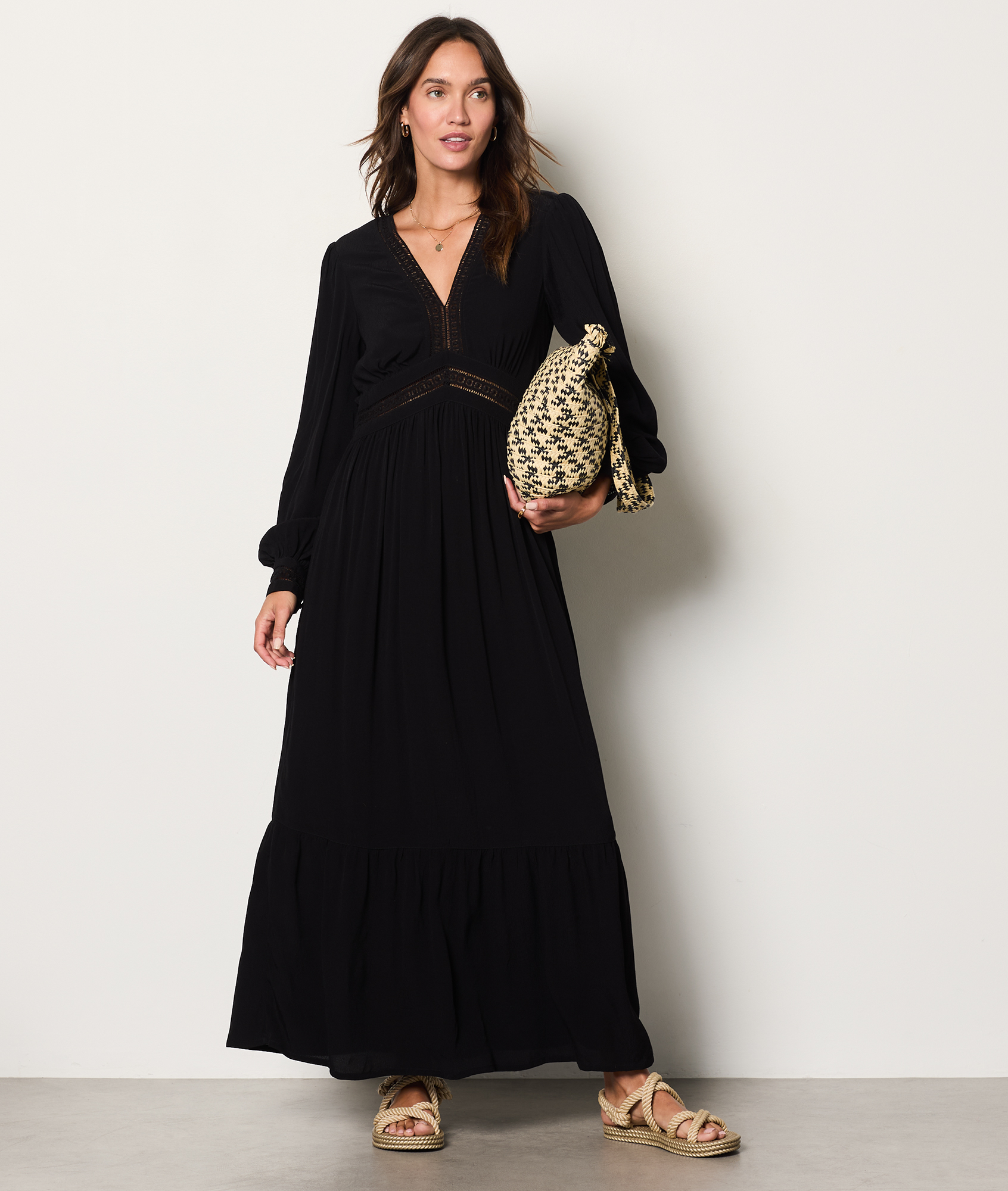 Robe Longue D'été ETAM Rouge - Taille 38, Sans Manches, Longueur Mollet, Occasion Très Bon état