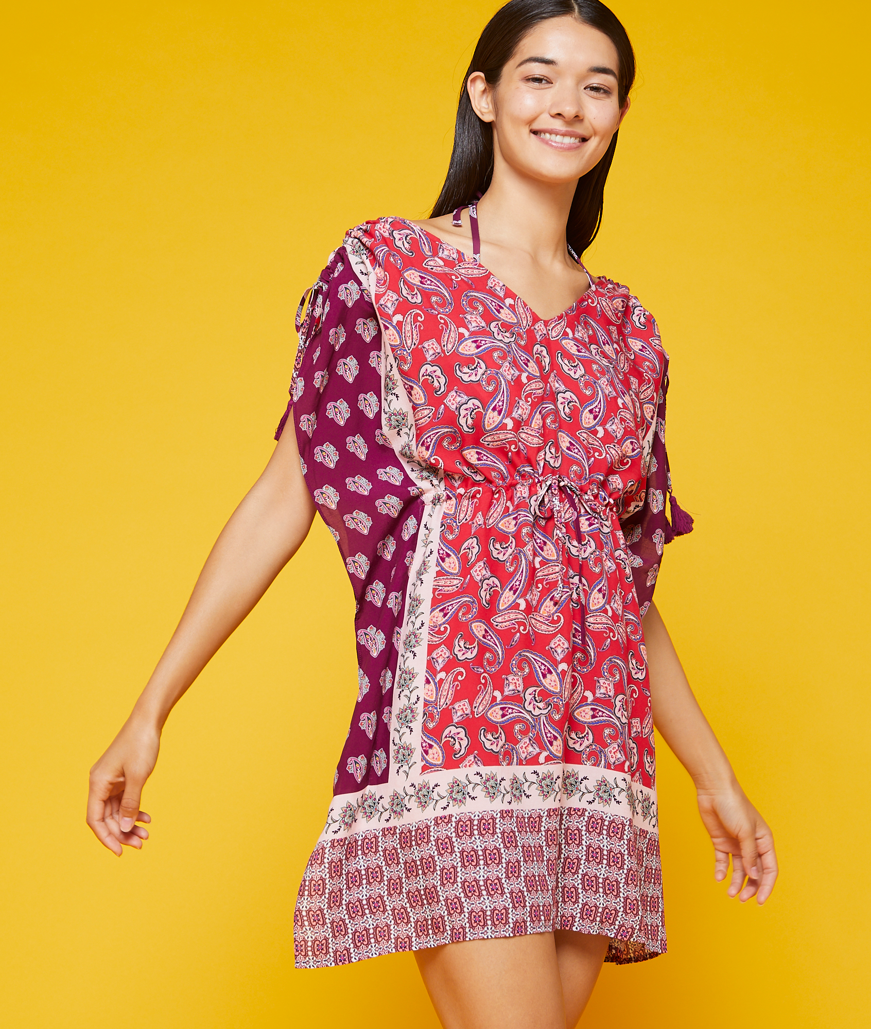 Tunique de plage imprimée KIM MULTICOLORE ETAM