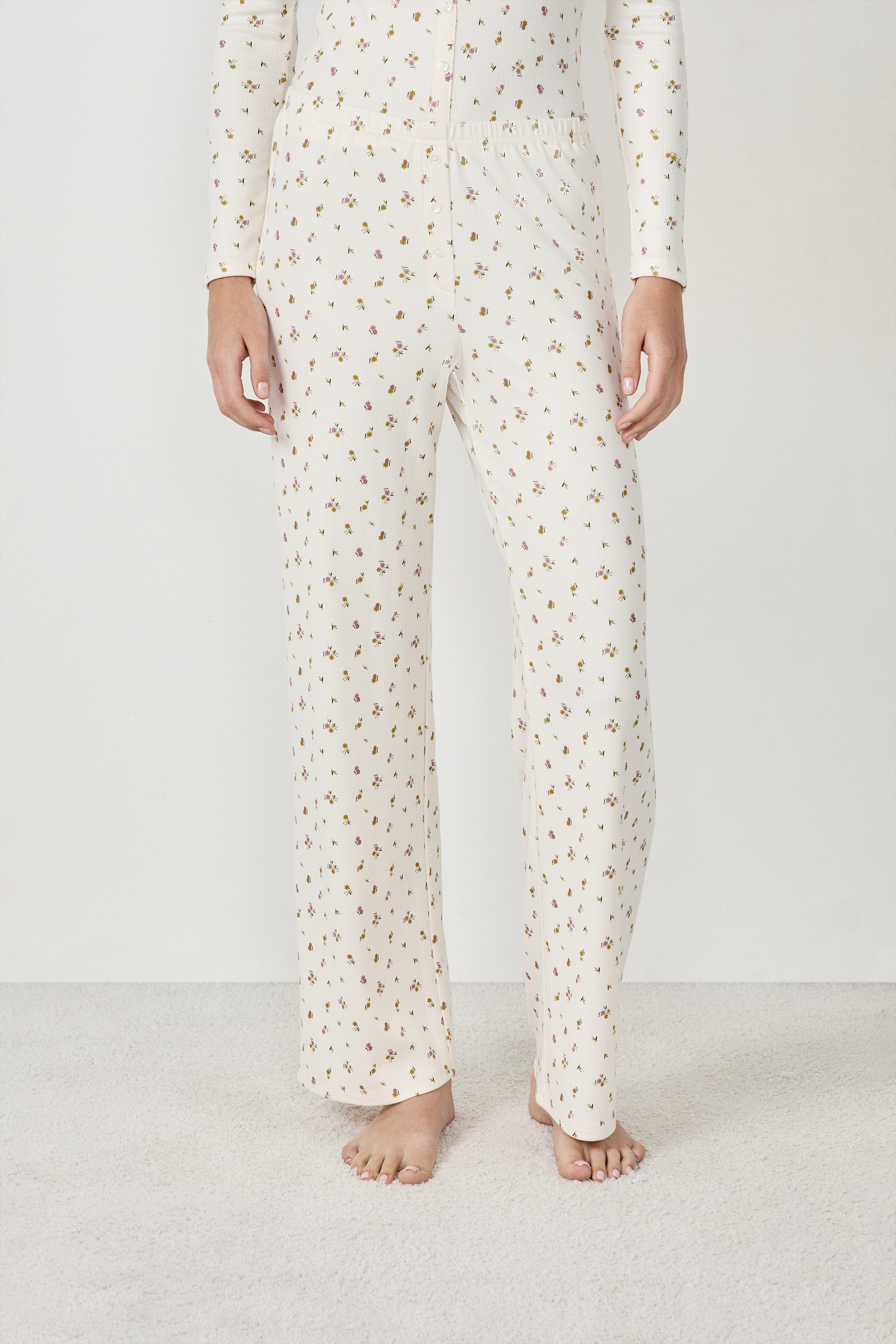 Pantalon de pyjama à fleurs POLYESTER - ETAM