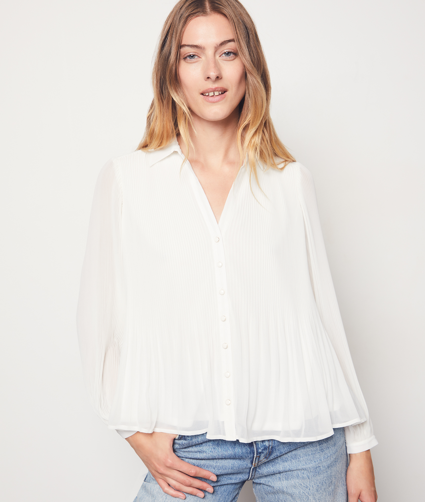 Robe Décontractée Femme Manches Longues Plissée Avec Poches - Taille M Mauve/rose - Neuve Avec étiquettes