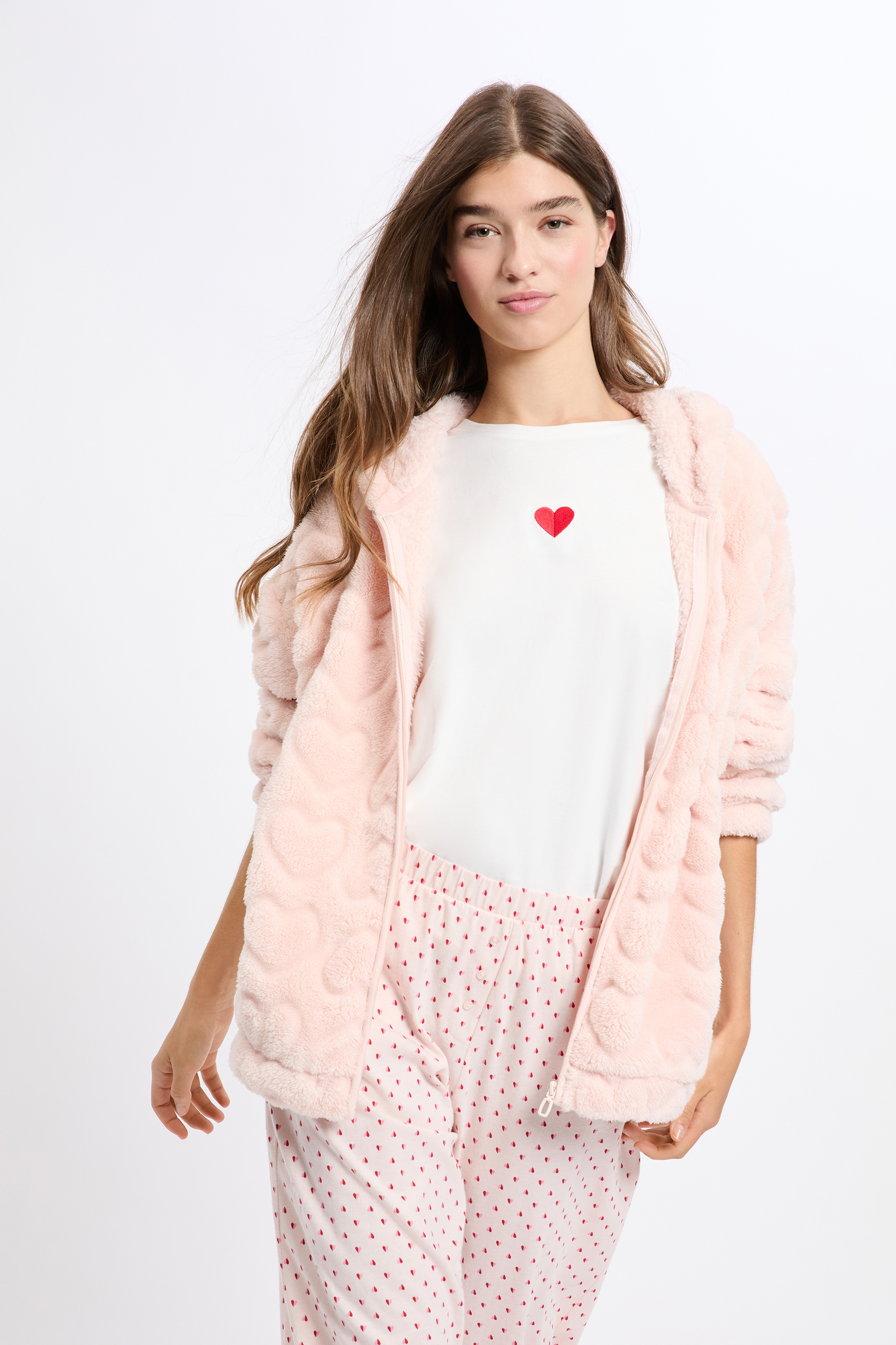 Ensemble de pyjama 3 pièces à motifs avec coton
