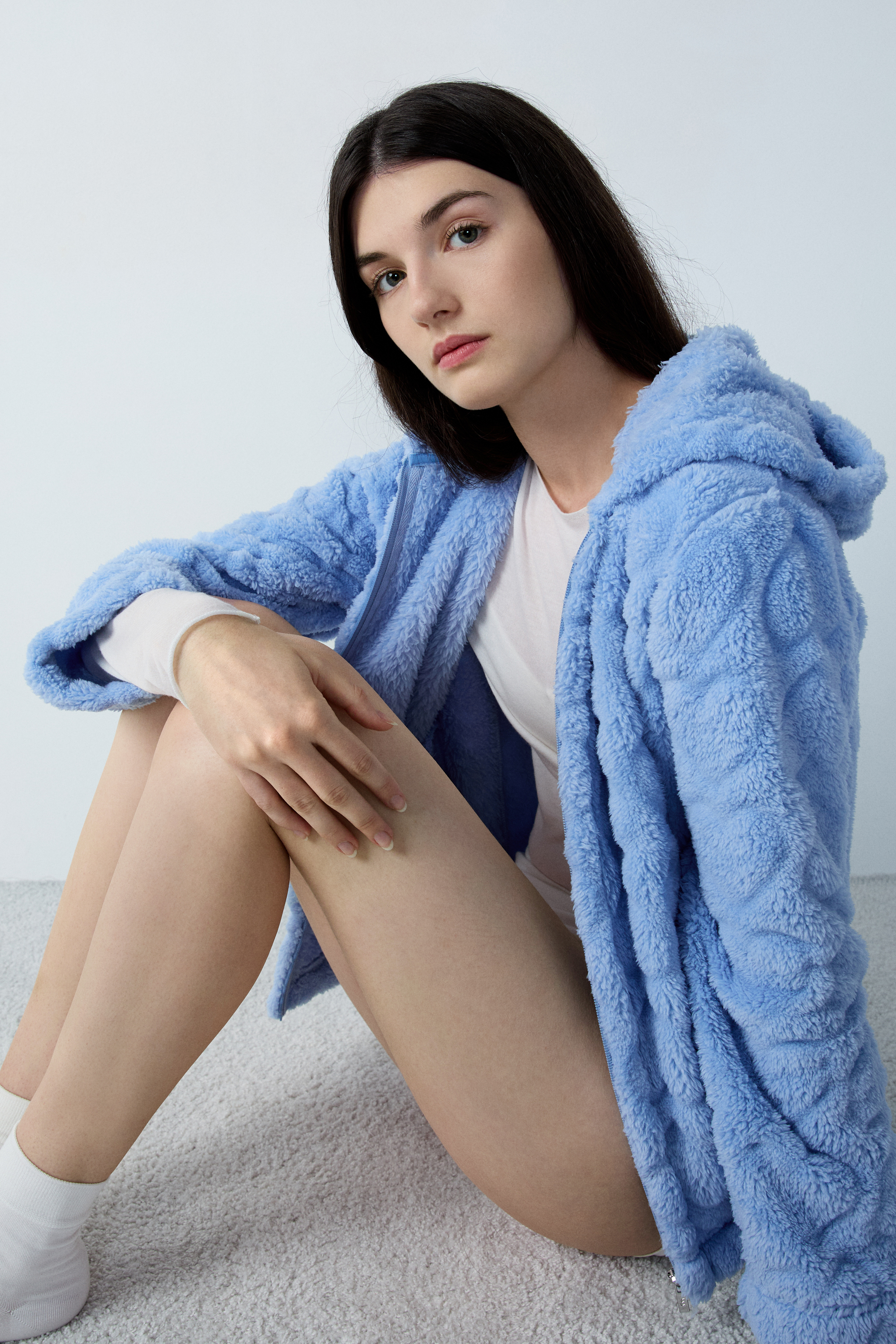 Etam Manteau Femme Laine Capuche Women's ETAM Weekend Red Black