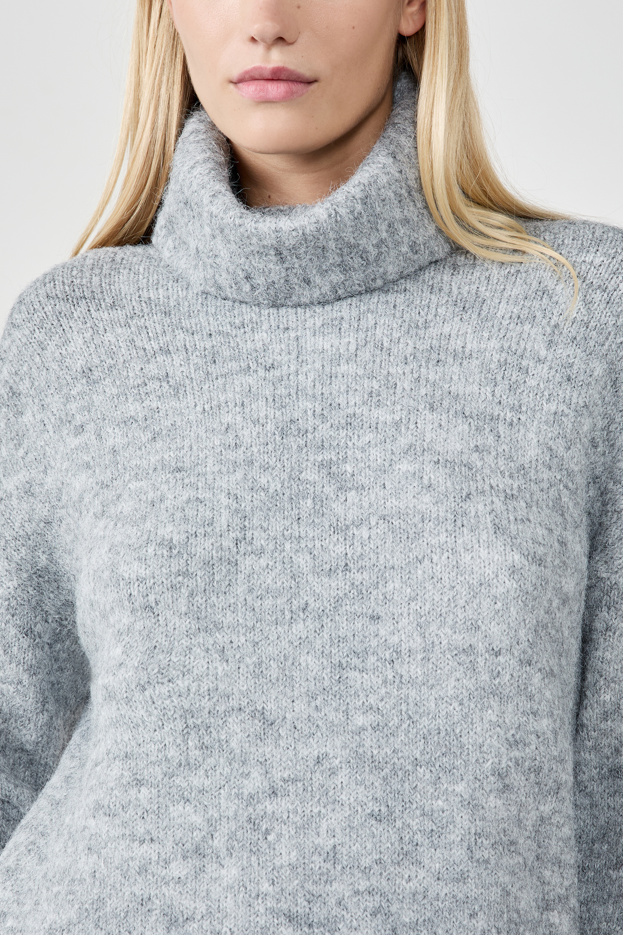 Robe Pull Col Roulé Gris Et Rose TAKEOUT GIRLS - Taille 6X, Occasion Très Bon état