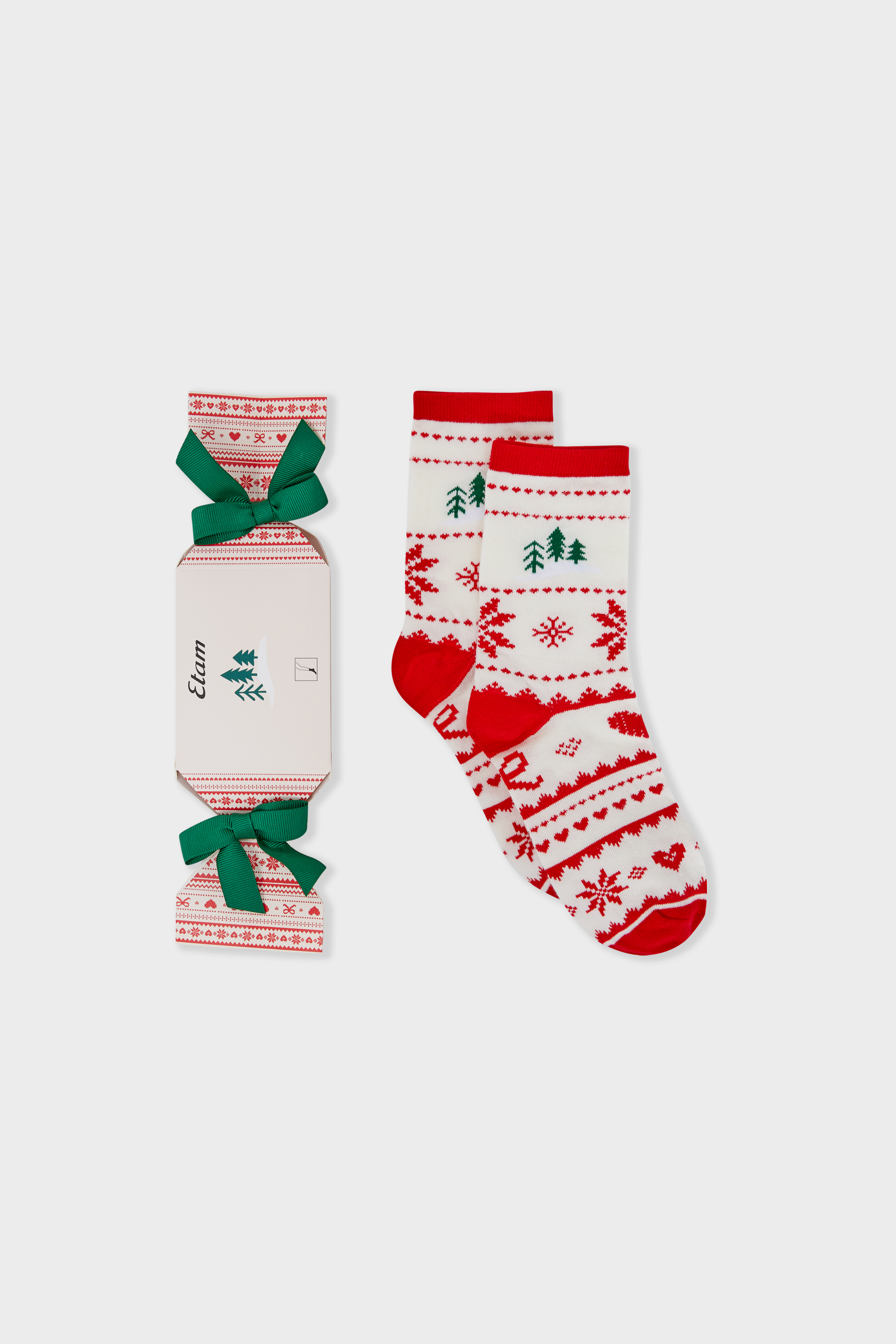 Chaussettes à motifs en maille fine