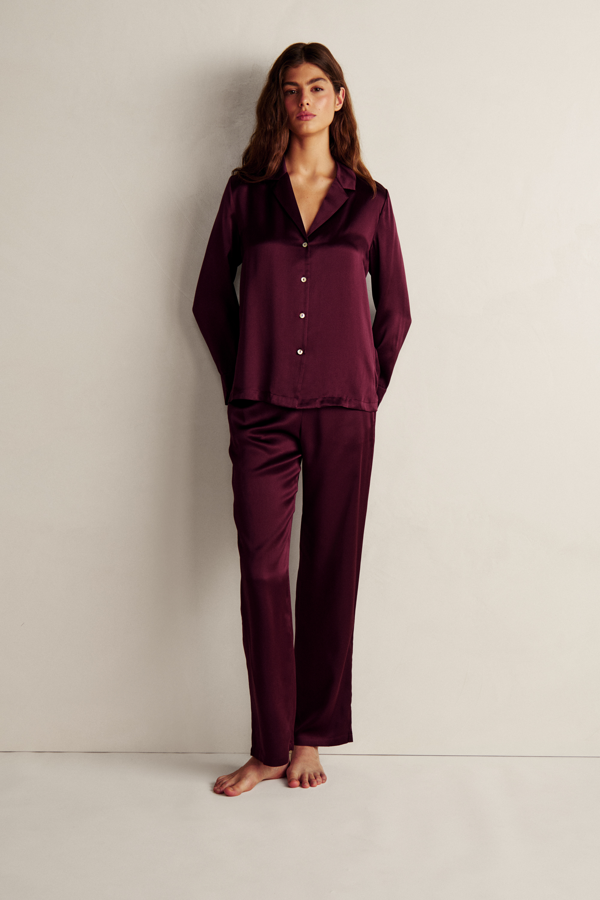 Pantalon de pyjama en soie