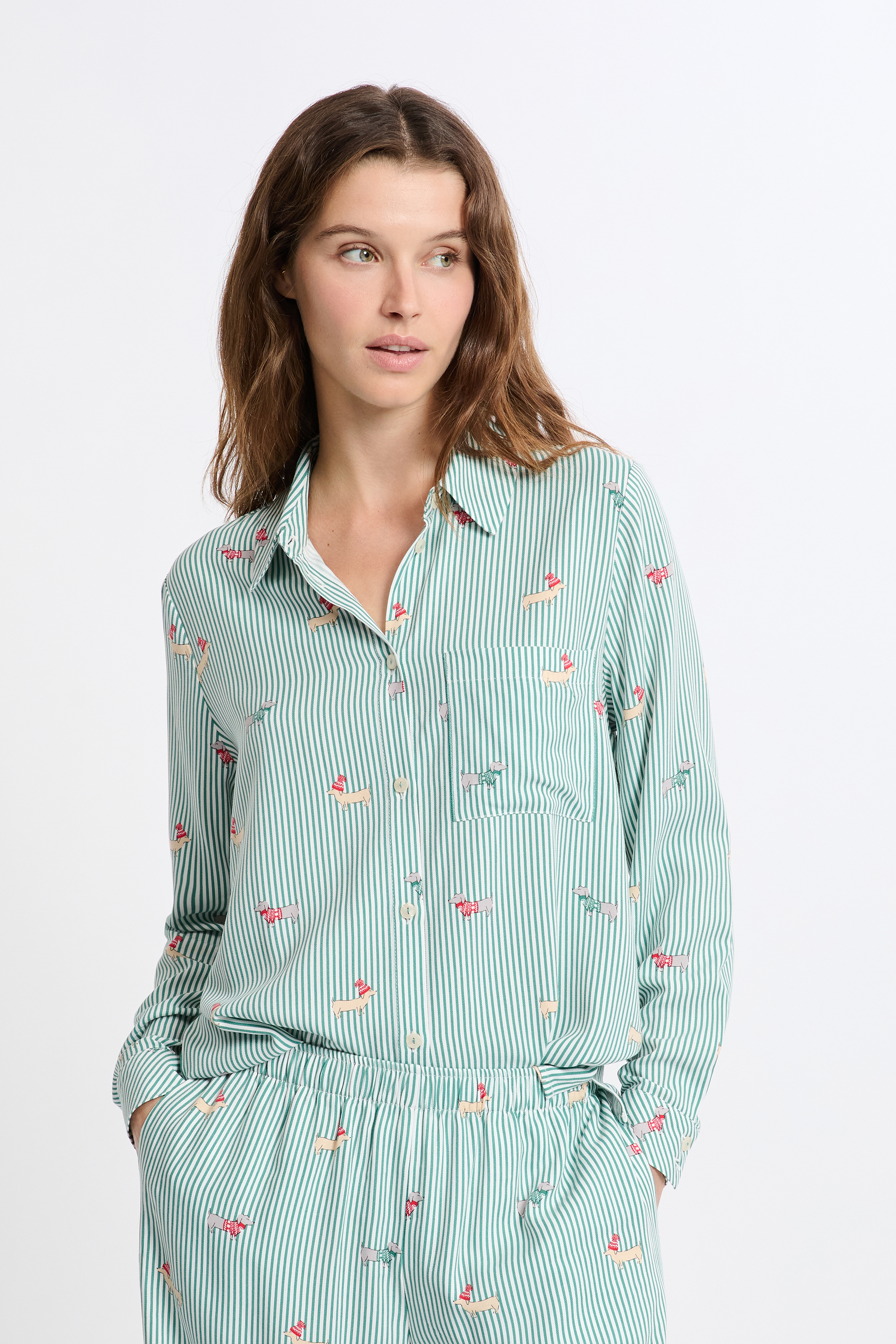 Chemise de pyjama à motifs VISCOSE - ETAM