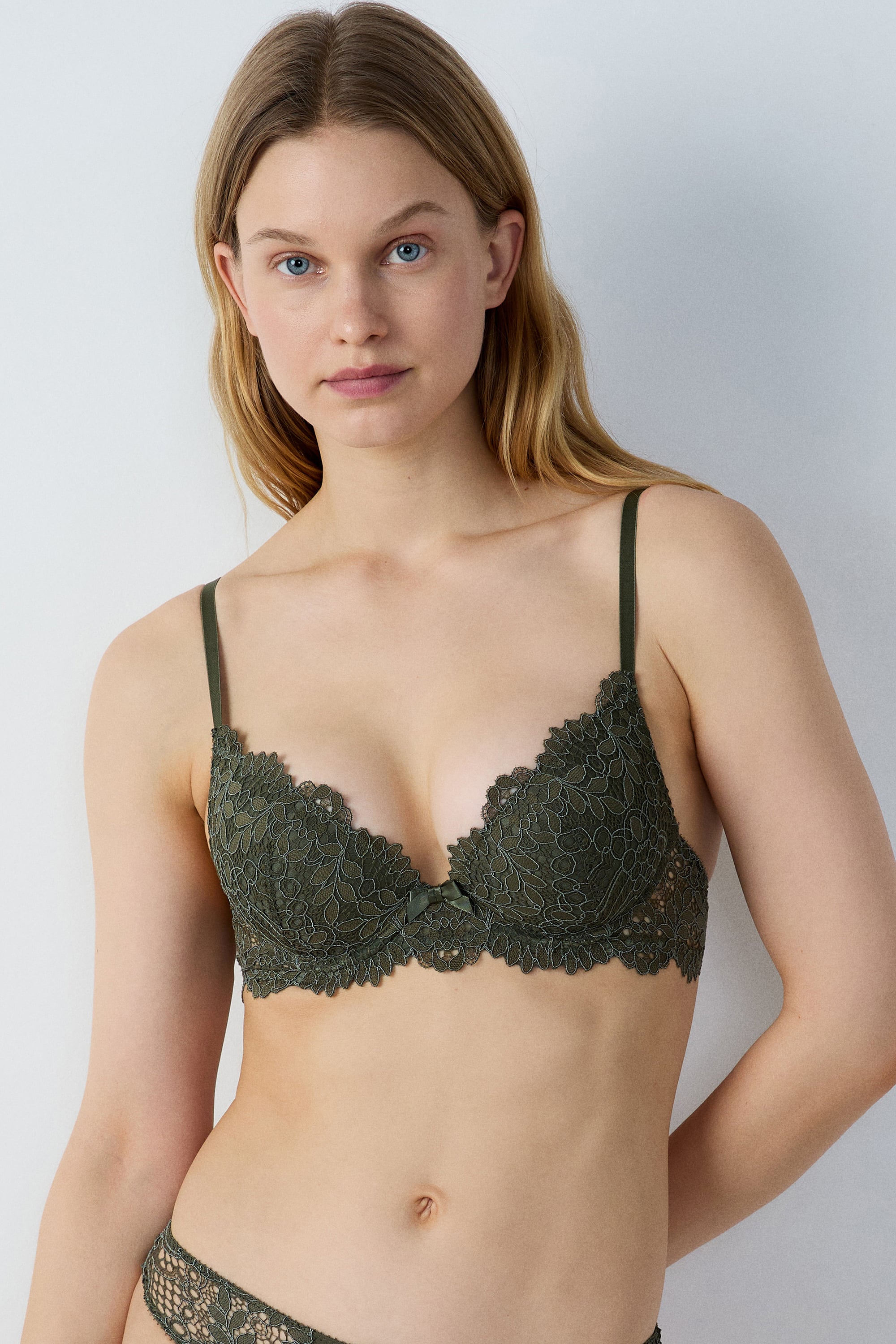 Bralette Soutien-gorge Topshop Velours Vert Foncé - Taille 6 - Neuf Avec étiquettes