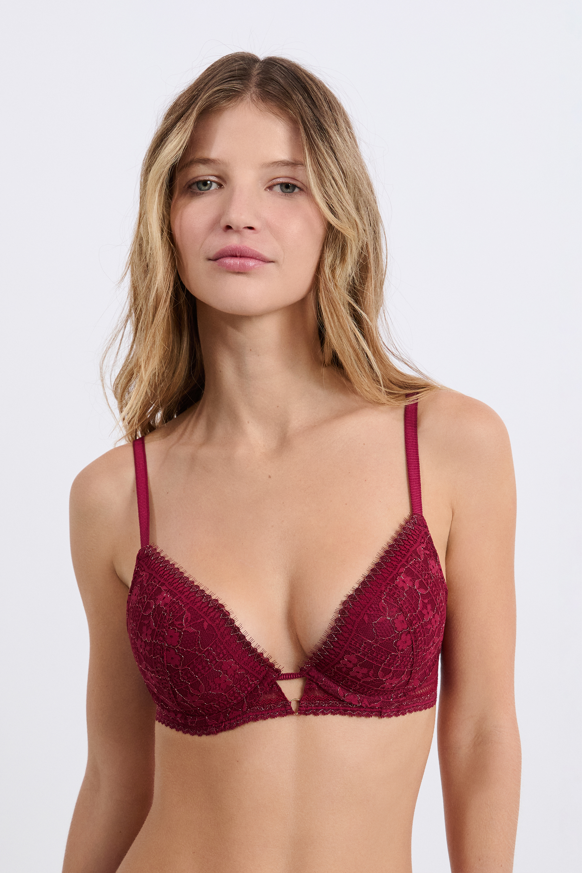 Soutien-gorge N.2 - Le push-up plongeant en dentelle irisée DENTELLE - ETAM